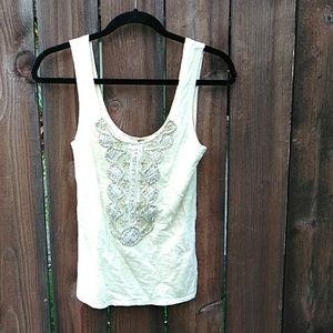 Free people crystal embellished tank
